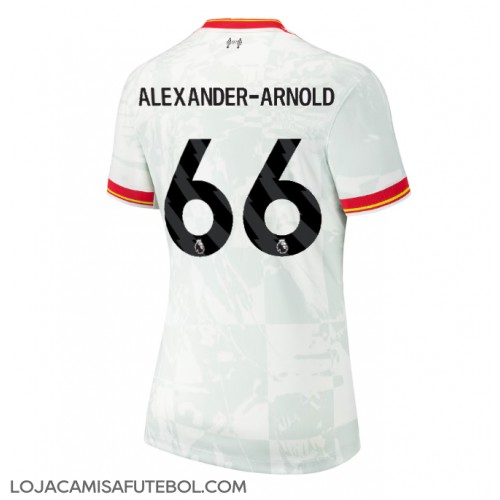 Camisa de Futebol Liverpool Alexander-Arnold #66 Equipamento Alternativo Mulheres 2024-25 Manga Curta